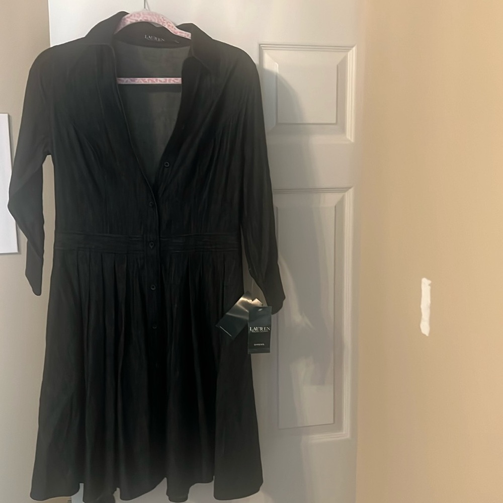 NWT LAUREN DENIM DRESS SIZE 6